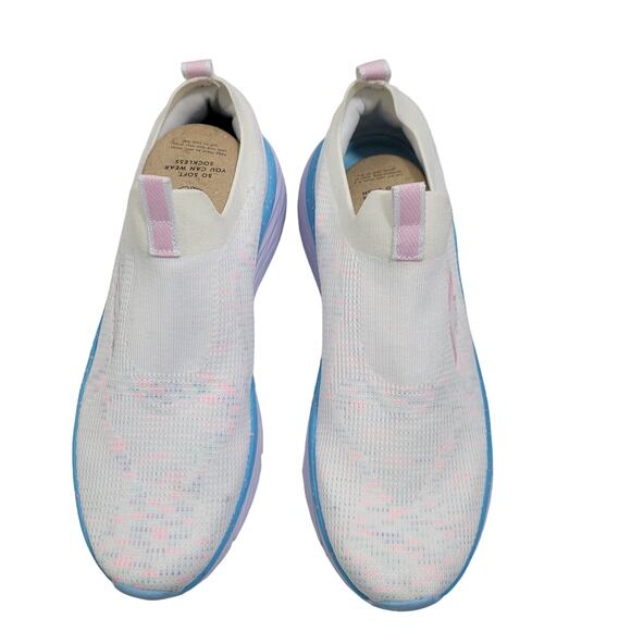 Avia Shoes - Avia White Trimmed in Blue Slip On Sneakers Size 9M 81524-2693